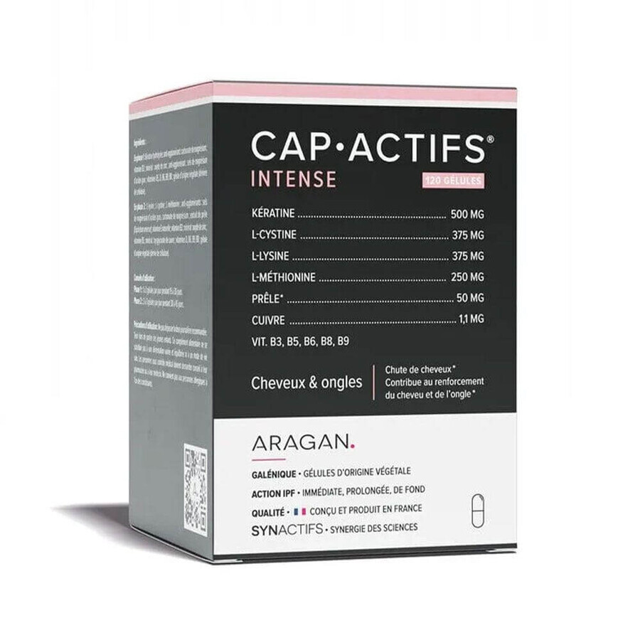 Boutique Aragan Synactifs CapActifs Intense Cheveux & ongles 120 Gelules Aragan Synactifs CapActifs Intense Cheveux & ongles 120 Gelules