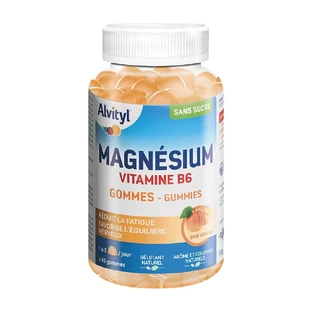 Alvityl Magnesio Vitamina B6 Sabor albaricoque x45 chicles