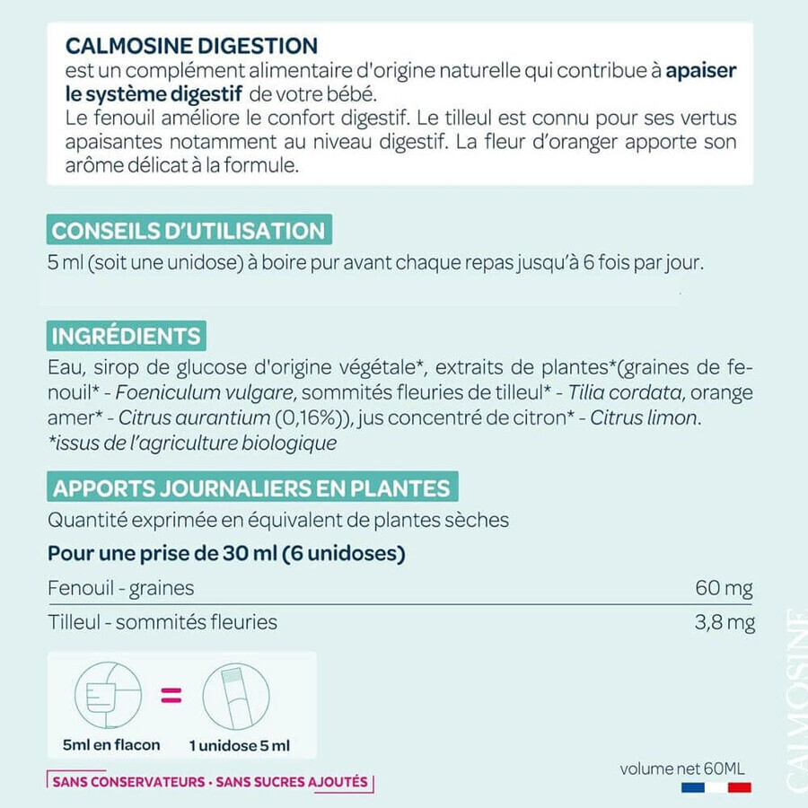 Calmosine Digestion Bio Calming Beverage 12 Dosettes