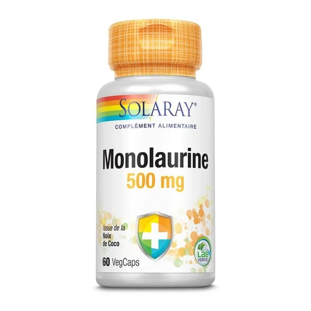 Solaray Monolaurin 500 mg x60 plantaardige capsules