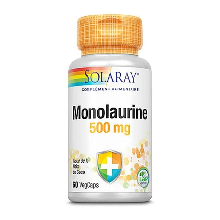 Solaray Monolaurin 500 mg x60 plantaardige capsules