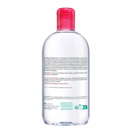 Bioderma Crealine Micellar Water H2O Empfindliche, normale oder Mischhaut 500 ml