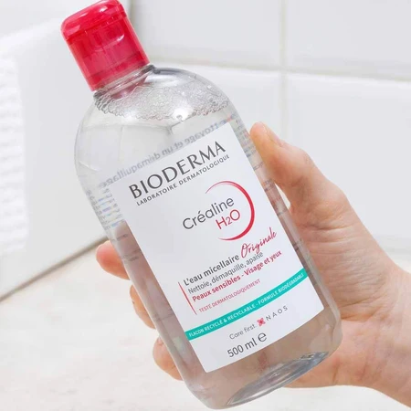 Bioderma Crealine Micellar Water H2O Empfindliche, normale oder Mischhaut 500 ml