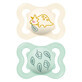 Mam Supr&#234;me Symmetrical Silicone Pacifiers 2-6 months x2