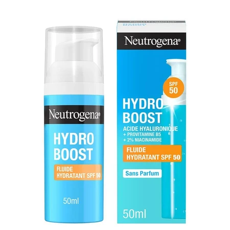 Neutrogena Hydro Boost Hyaluron Fluid met B5 hyaluronzuur en niacinamide SPF 50ml