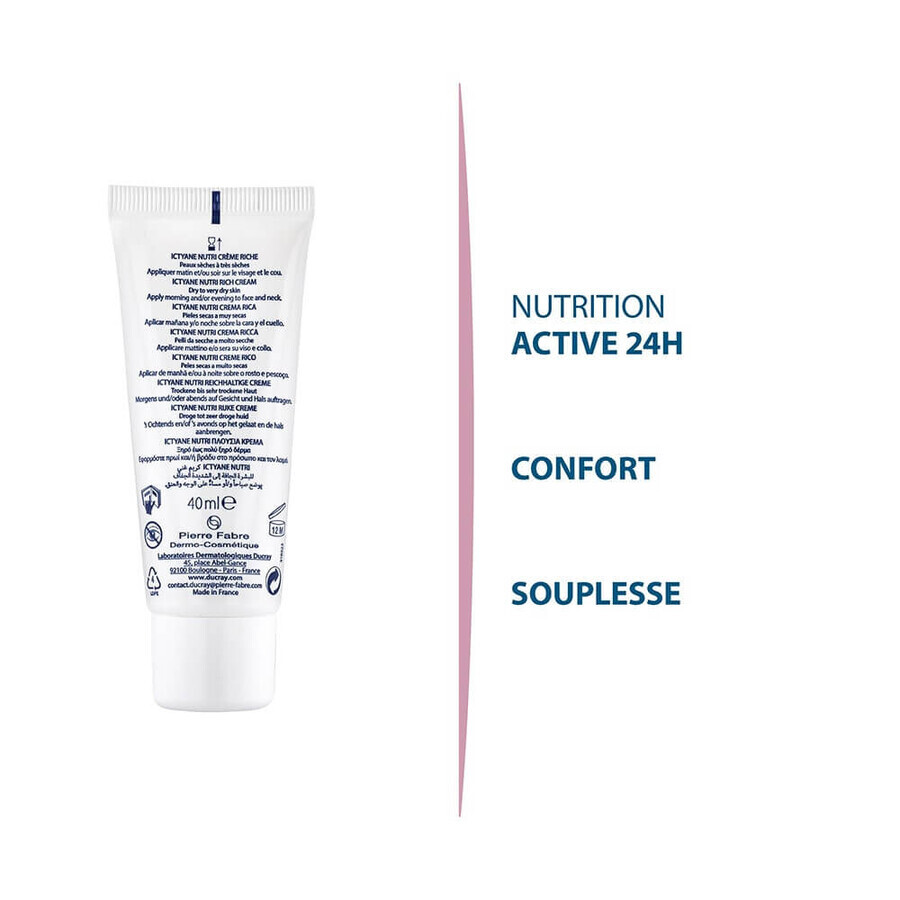 Ducray Ictyane Crema ricca nutriente per pelli secche 40ml Ducray Ictyane Crema ricca nutriente per pelli secche 40ml