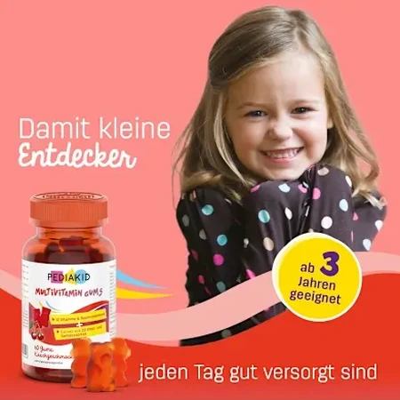 Pediakid Vitamins C Gummies cherry-flavored 60 tablets