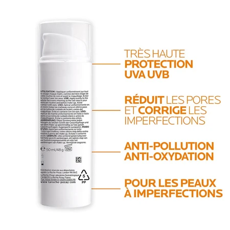La Roche-Posay Anthelios Crema Solar Matificante Aceite Spf50+ 50ml