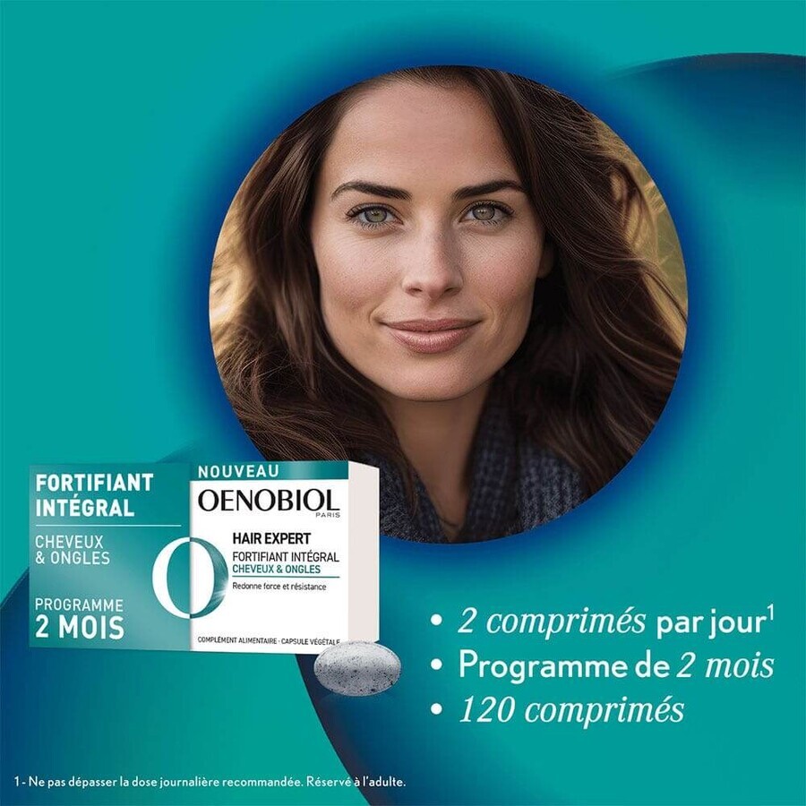 Oenobiol Hair Expert Integral Versterking Haar en Nagels 2x60 Tabletten