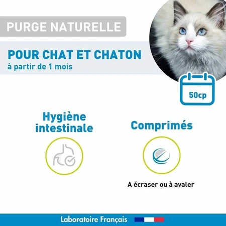 Vetoform Cat Purge in Family Format Kitten 50 Tablets