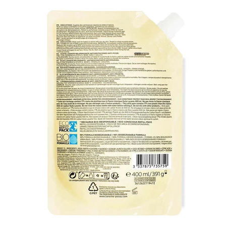 La Roche-Posay Lipikar Aceite Limpiador Relipidante Pieles Atópicas AP+ Eco-Relleno 400ml
