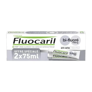 Fluocaril Tandpasta Bi-fluore Blancheur Anti-cariës 2x75ml