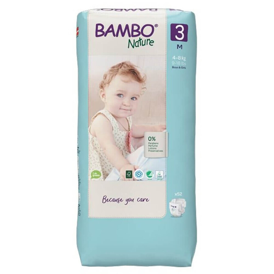 Winkel op Bambo Nature Luiers M Maat 3 4 tot 8 kg x52 Bambo Nature Luiers M Maat 3 4 tot 8 kg x52