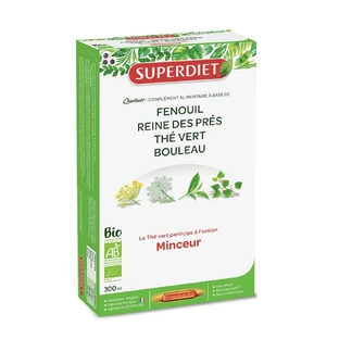 Superdiet Quatuor Minceur Organic Drinking Solution 20 Vials