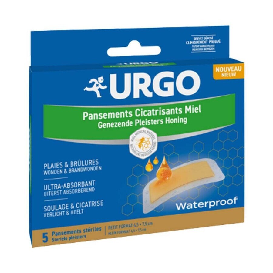Urgo Pansements Cicatrisants Miel 4.5x7.5cm x5