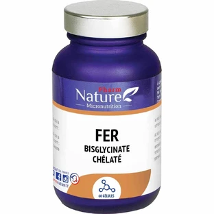 Pharm Nature Micronutrition Eisen Bisglycinat Chelat 60 Kapseln