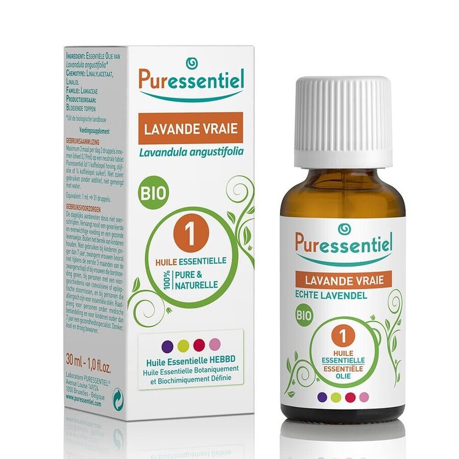Cumpără Puressentiel Essential Oils Organic Lavender Vera Ulei esențial 30ml Puressentiel Essential Oils Organic Lavender Vera Ulei esențial 30ml