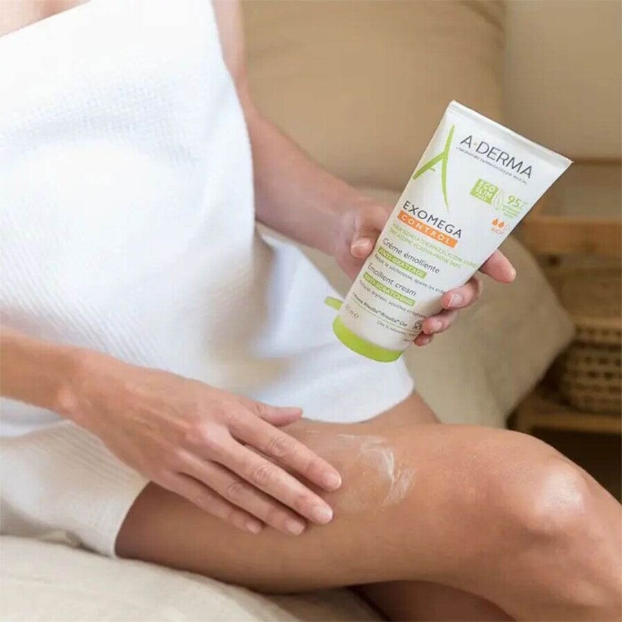 A-Derma Exomega Controle Emolliërende Anti-jeuk Crème 200ml A-Derma Exomega Controle Emolliërende Anti-jeuk Crème 200ml