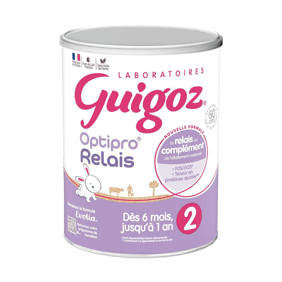 Acquista Guigoz Optipro Relais Evolia Relais 2 Latte in polvere 6 mesi-1 anno Dès 6 Mois 800g Guigoz Optipro Relais Evolia Relais 2 Latte in polvere 6 mesi-1 anno Dès 6 Mois 800g