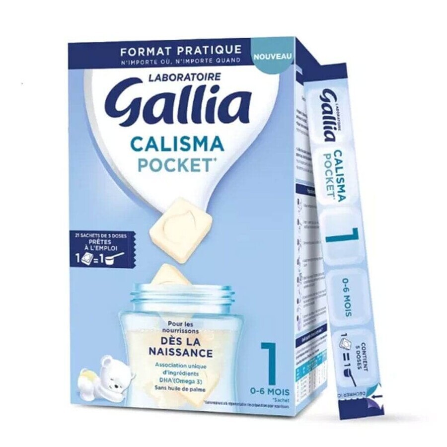 Winkel op Gallia Calisma Pocket Vanaf de geboorte 1 0 tot 6 maanden 21 zakjes met 5 doses Gallia Calisma Pocket Vanaf de geboorte 1 0 tot 6 maanden 21 zakjes met 5 doses