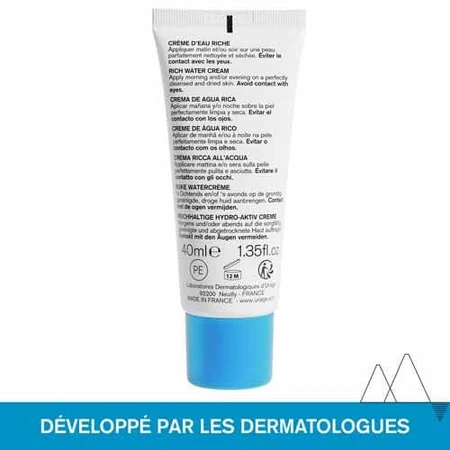 Uriage Eau Thermale Creme D'eau Riche Peaux Seches A Tres Seches 40ml