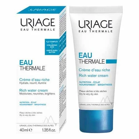 Uriage Eau Thermale Creme D'eau Riche Peaux Seches A Tres Seches 40ml