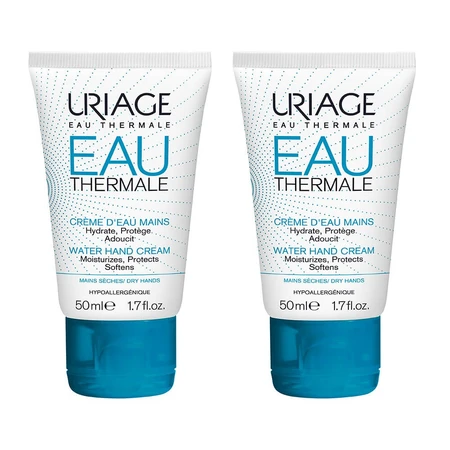 Uriage Eau thermale et Hydratation Creme D'eau Mains Seches 2x50ml