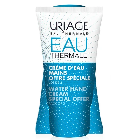 Uriage Eau thermale et Hydratation Creme D'eau Mains Seches 2x50ml