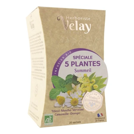 L'Herboriste du Velay Infusion Sommeil 20 Sachets