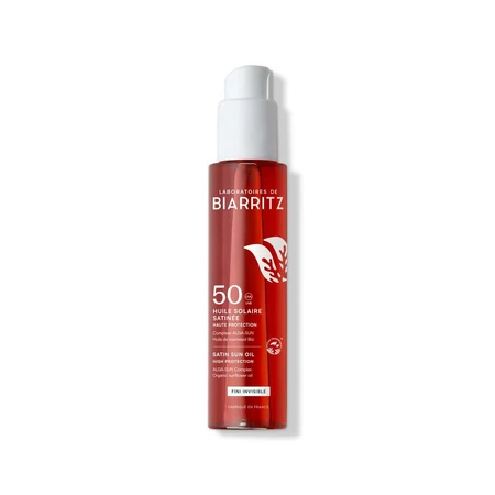 Laboratoires De Biarritz Zonverzorgingsproducten Satin Oil SPF50 125 ml