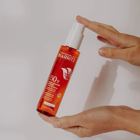Laboratoires De Biarritz Zonverzorgingsproducten Satin Oil SPF50 125 ml