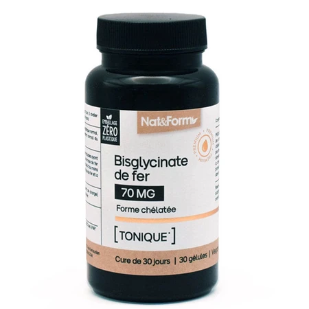 Nat&Form Premium Iron Bisglycinate 30 Capsules