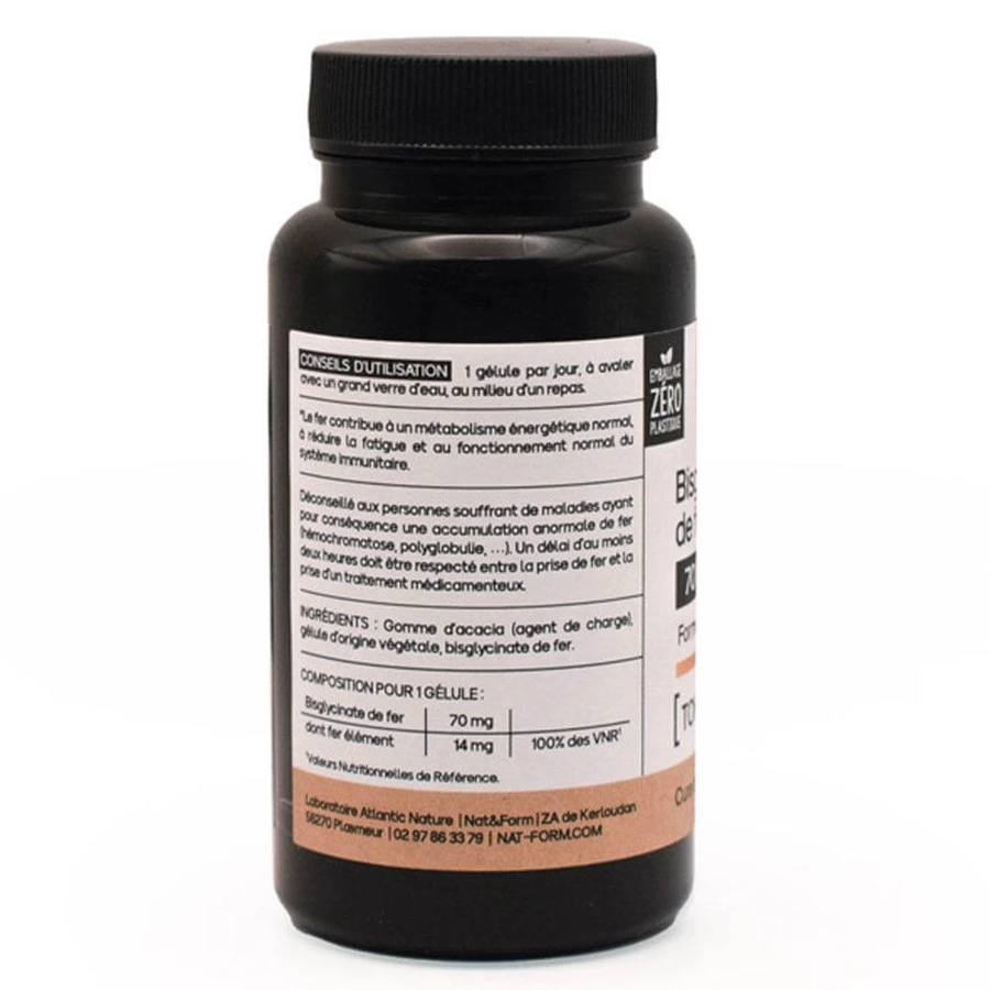 Nat&Form Premium Iron Bisglycinate 30 Capsules