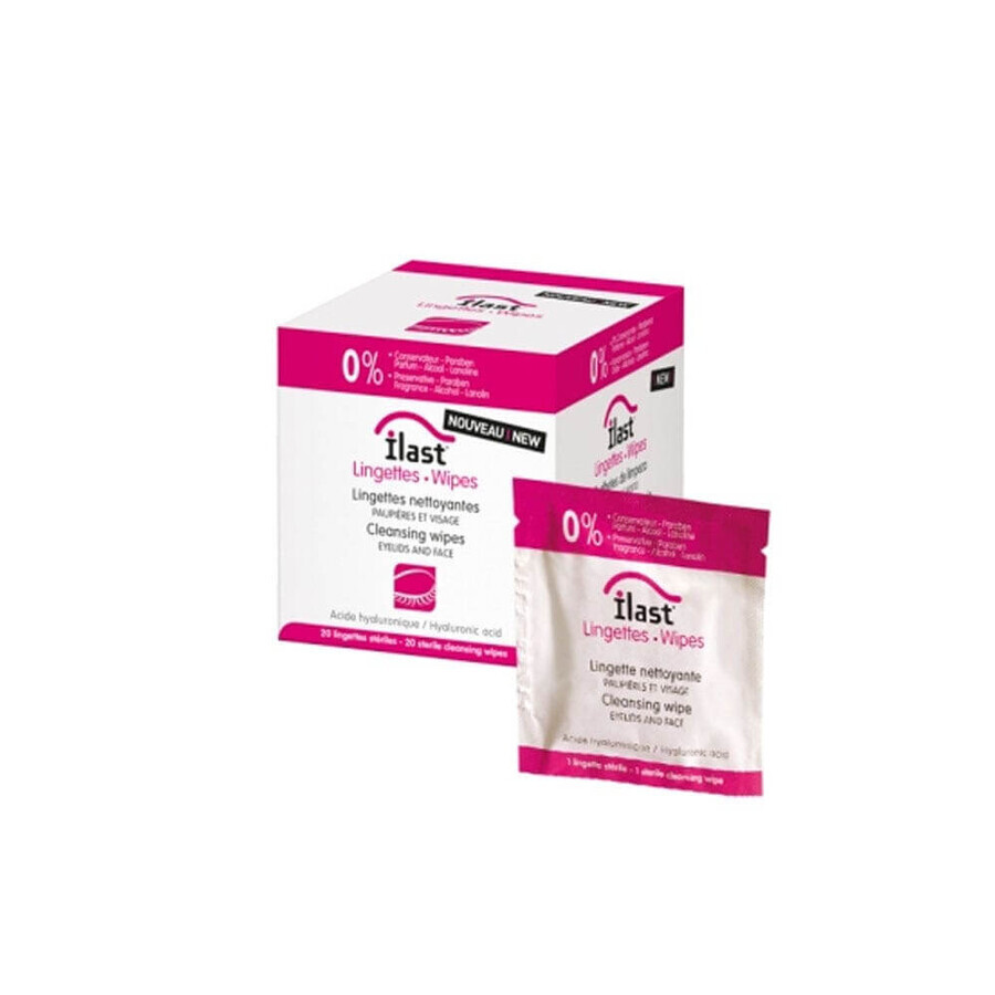 Horus Pharma Ilast Eyelid Cleansing Wipes X20