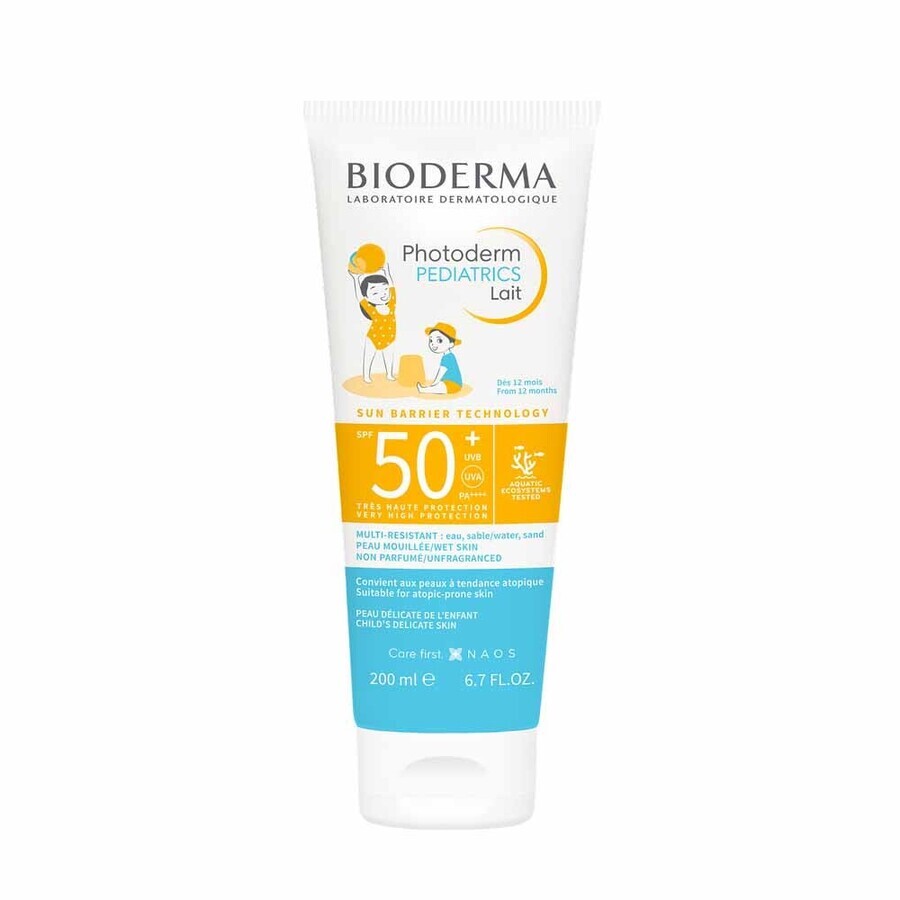 Winkel op Bioderma Photoderm Zonnemelk SPF50+ Pediatrie 200ml Bioderma Photoderm Zonnemelk SPF50+ Pediatrie 200ml