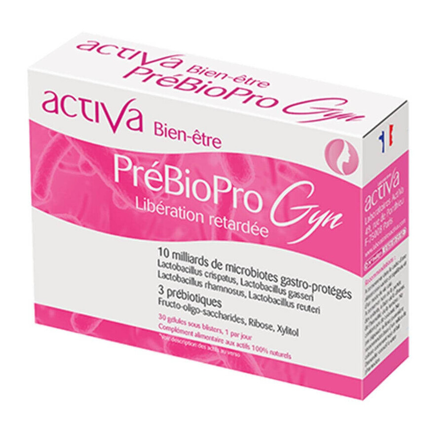 Buy Activa Prebiopro Gyn Libération retardée 30 capsules Activa Prebiopro Gyn Libération retardée 30 capsules