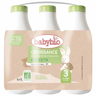 Babybio Leche Líquida de Crecimiento BIO 10 meses 6x1l