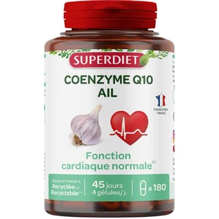 Superdiet Coenzyme Q 10-Ail 180 gélules