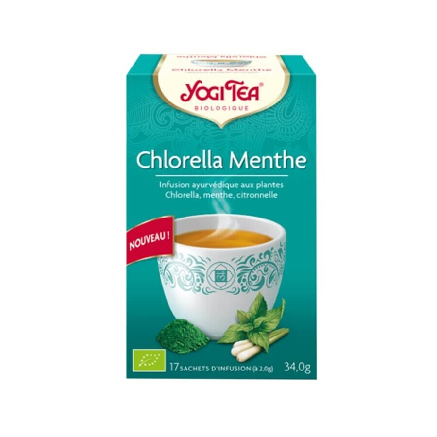 Yogi Tee Chlorella Minze 17 Beutel Bio Ayurveda Aufguss