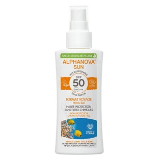 Alphanova Spray solar de viaje bio SPF50 bio 90g