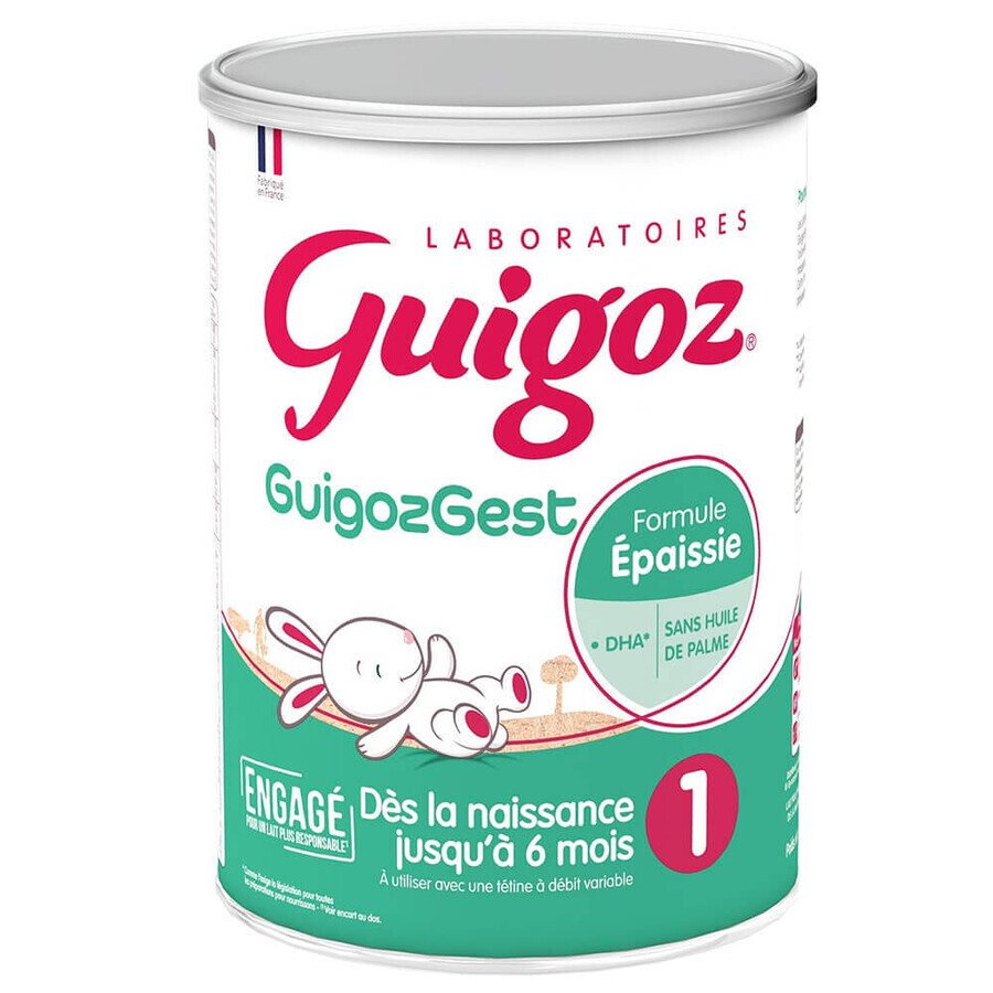 Guigoz Guigozgest GuigozGest 1 Milk Powder Thickened Formula 0-6 Months Dès La Naissance Jusqu'à 6 Mois 800g