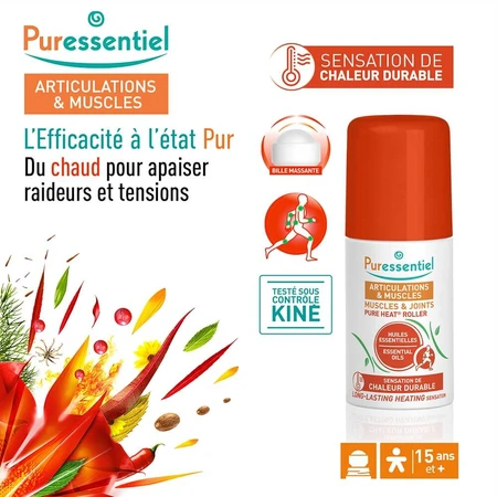 Puressentiel Articulations Et Muscles Pure Heat Roller 75ml