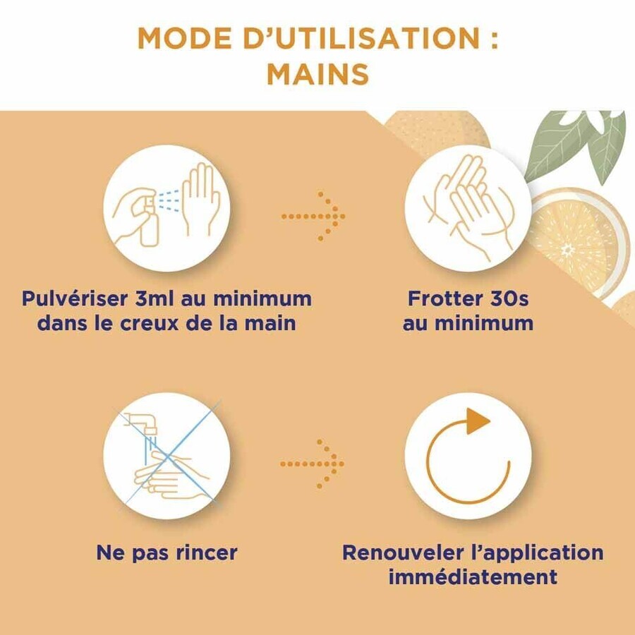 Baccide Antivirale hand- en oppervlaktedesinfectiespray Oranjebloesem 100ml