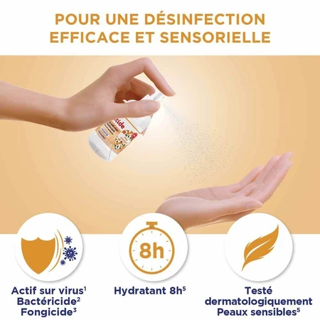 Baccide Antiviral Disinfectant Spray Hand and Surfaces Orange Blossom 100ml
