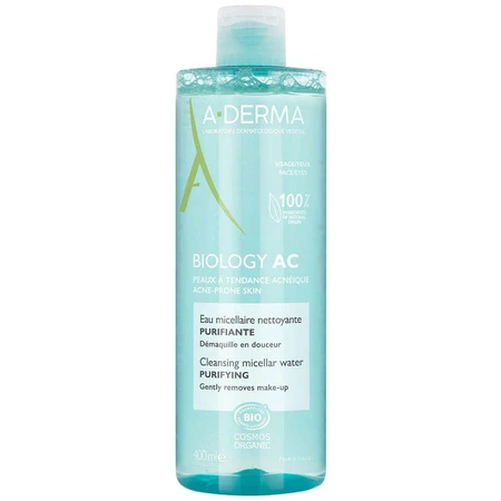 A-Derma Biology AC Eau Micellaire Nettoyante Purifiante Bio 400ml