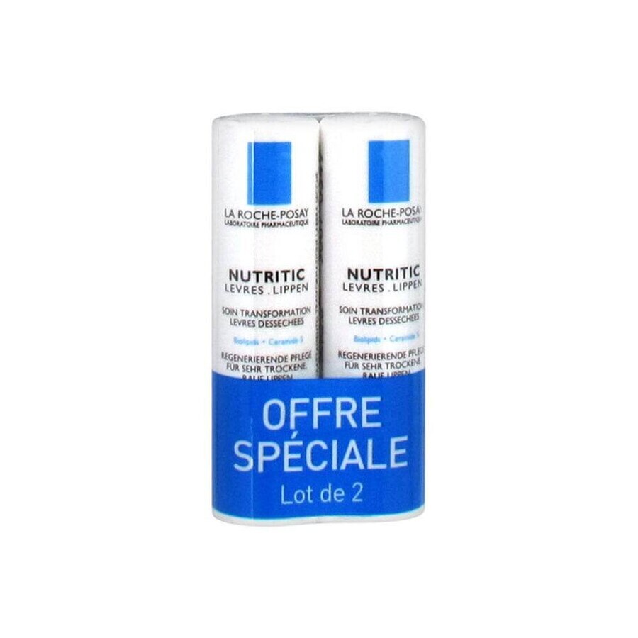 Buy La Roche-Posay Nutritic Lip Stick Dry Lip Balm 2 x 4.7ML La Roche-Posay Nutritic Lip Stick Dry Lip Balm 2 x 4.7ML