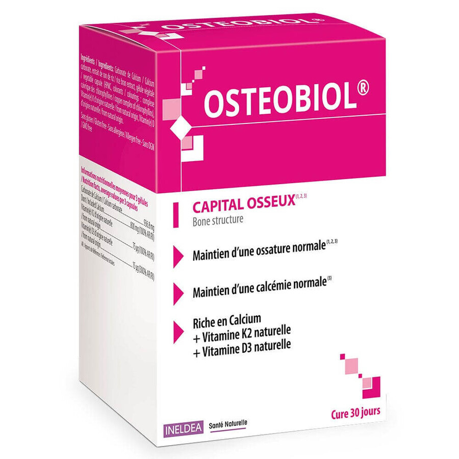 Ineldea Santé Naturelle Osteobiol 90 Gelules Vegetales