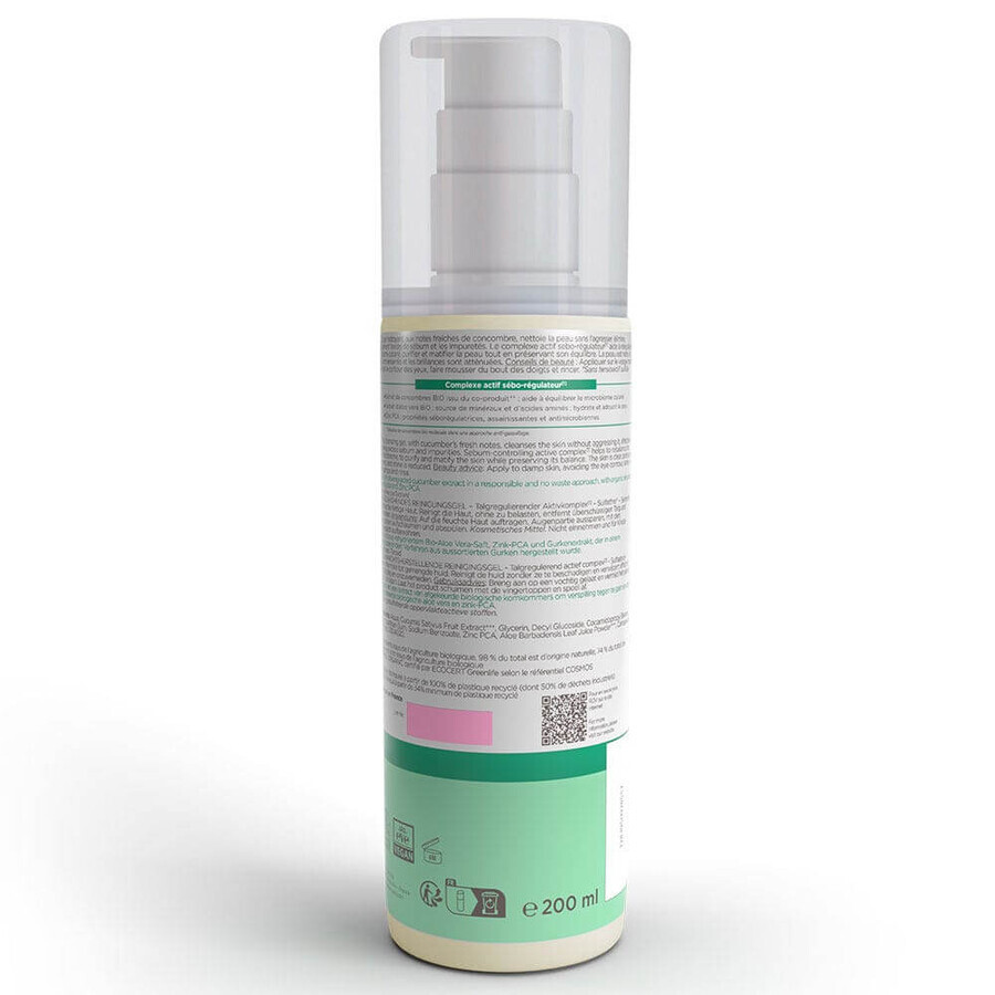Cattier Dermo Balancing Cleansing Gel Combination to oily skin 200 ml