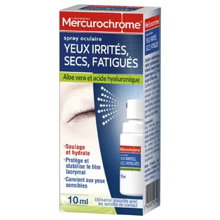 Mercurochrome Spray Oculaire Yeux Irrités, Secs, Fatigués 10ml