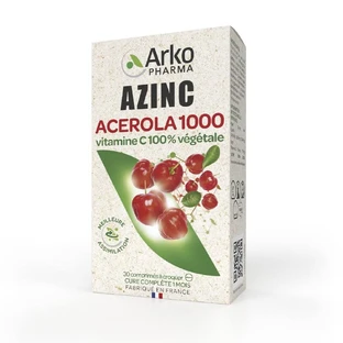 Arkopharma Azinc Acerola 1000 Vitamina C Natural 30 Comprimidos Masticables